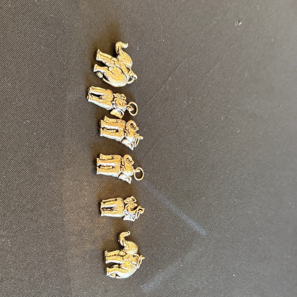 Silver Elephant Charm Bracelet